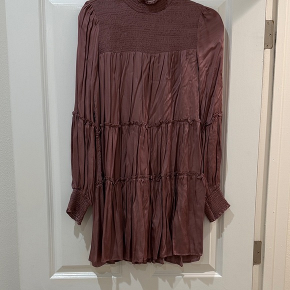 Olivaceous Dresses & Skirts - Olivaceous Long Sleeve Mauve Dress